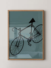 Fahrrad Grafik minimalistisch