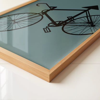 Fahrrad Grafik minimalistisch