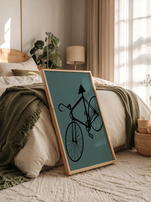 Fahrrad Grafik minimalistisch