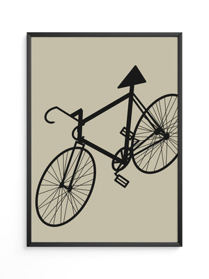 Fahrrad Kunst Silhouette