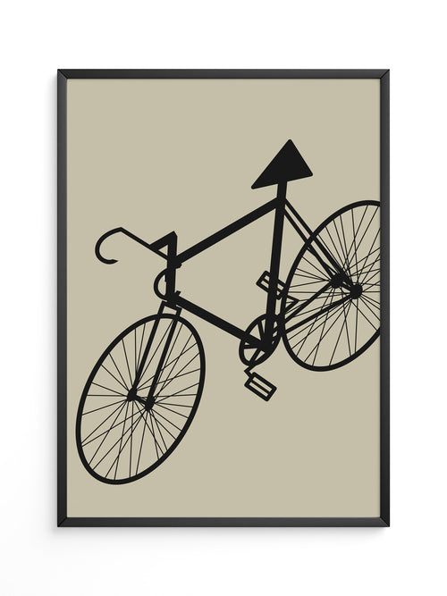 Fahrrad Kunst Silhouette