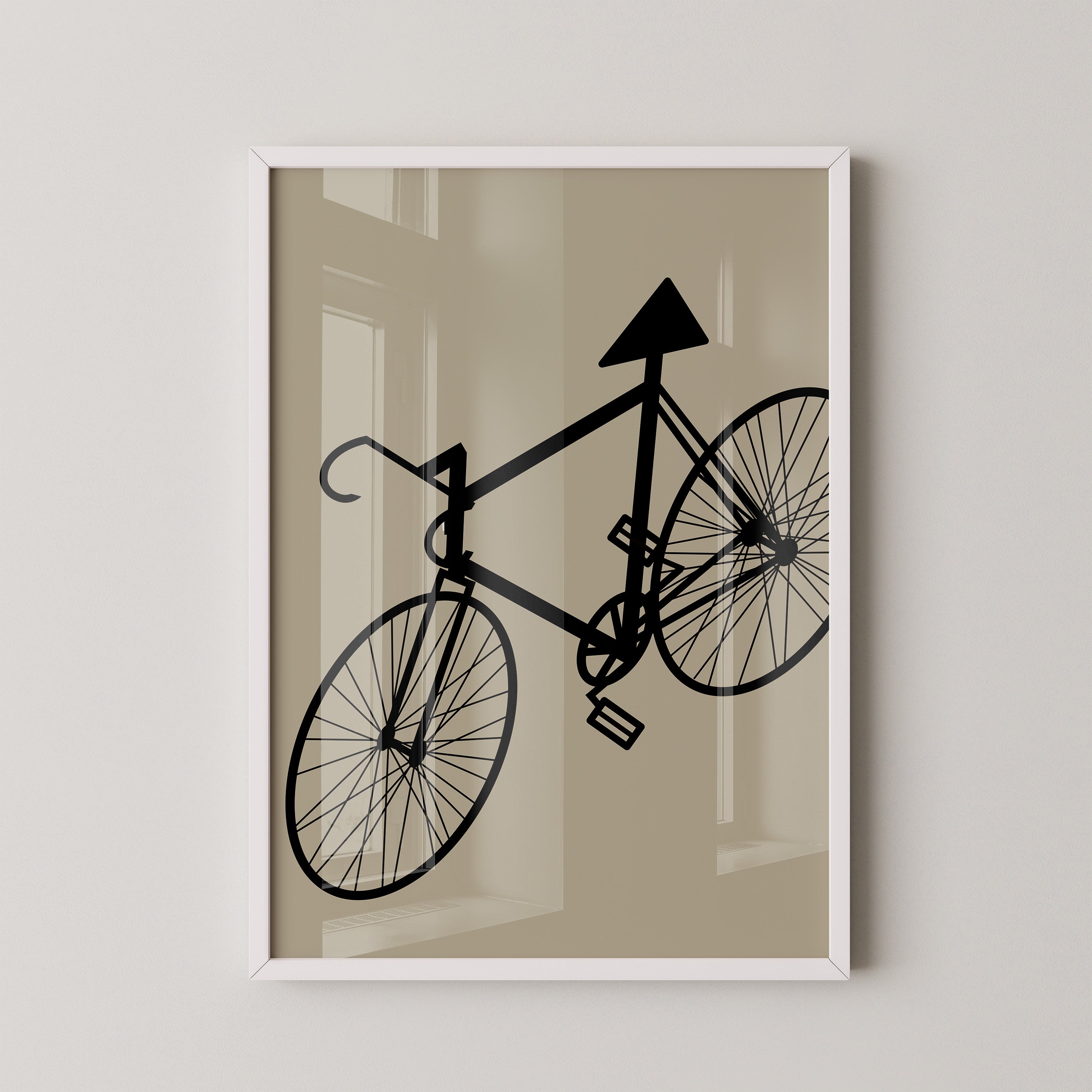Fahrrad Kunst Silhouette