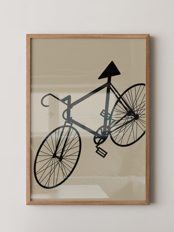Fahrrad Kunst Silhouette