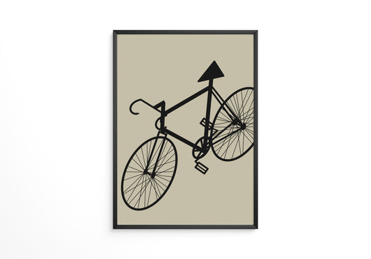 Fahrrad Kunst Silhouette