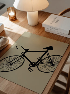 Fahrrad Kunst Silhouette