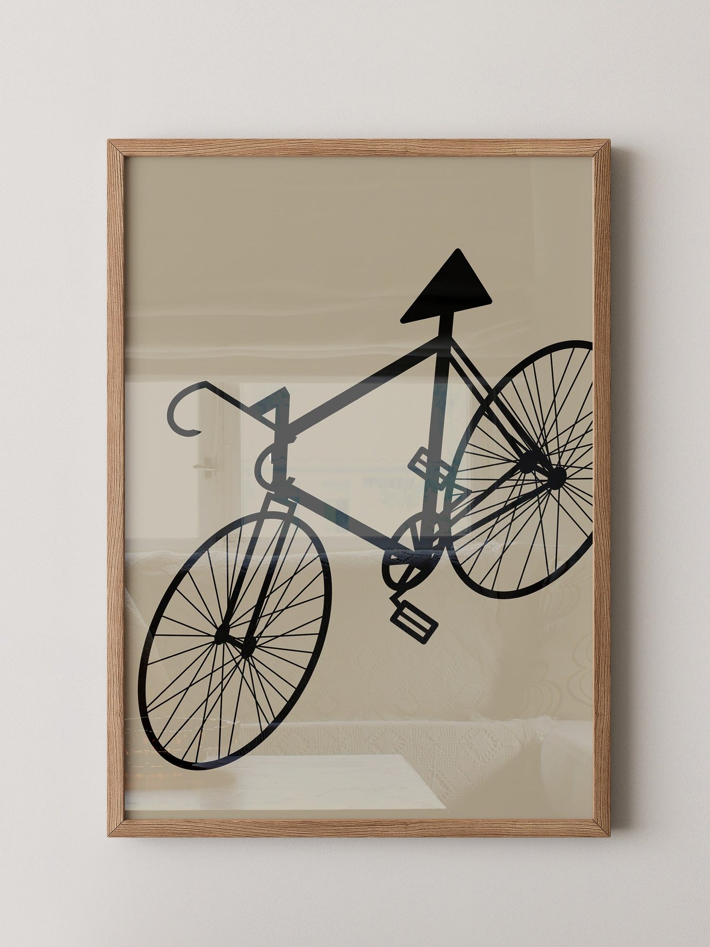 Fahrrad Kunst Silhouette