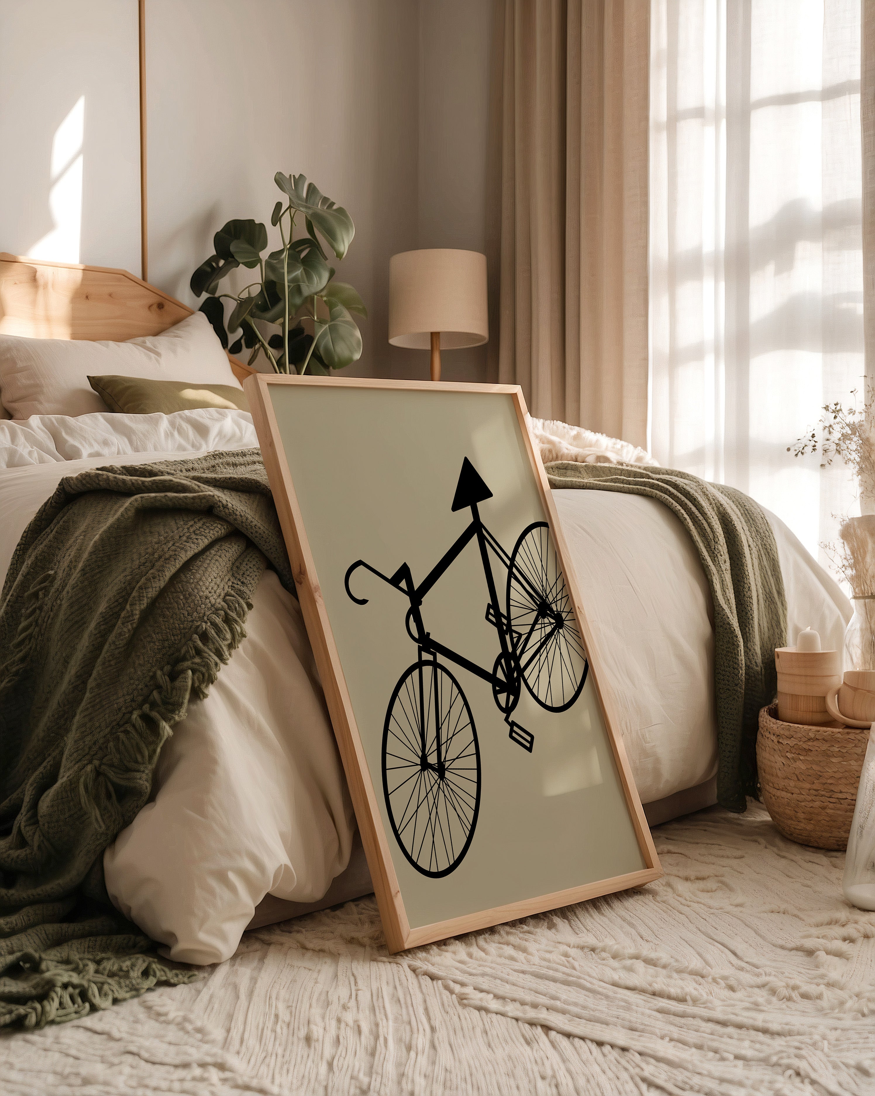 Fahrrad Kunst Silhouette