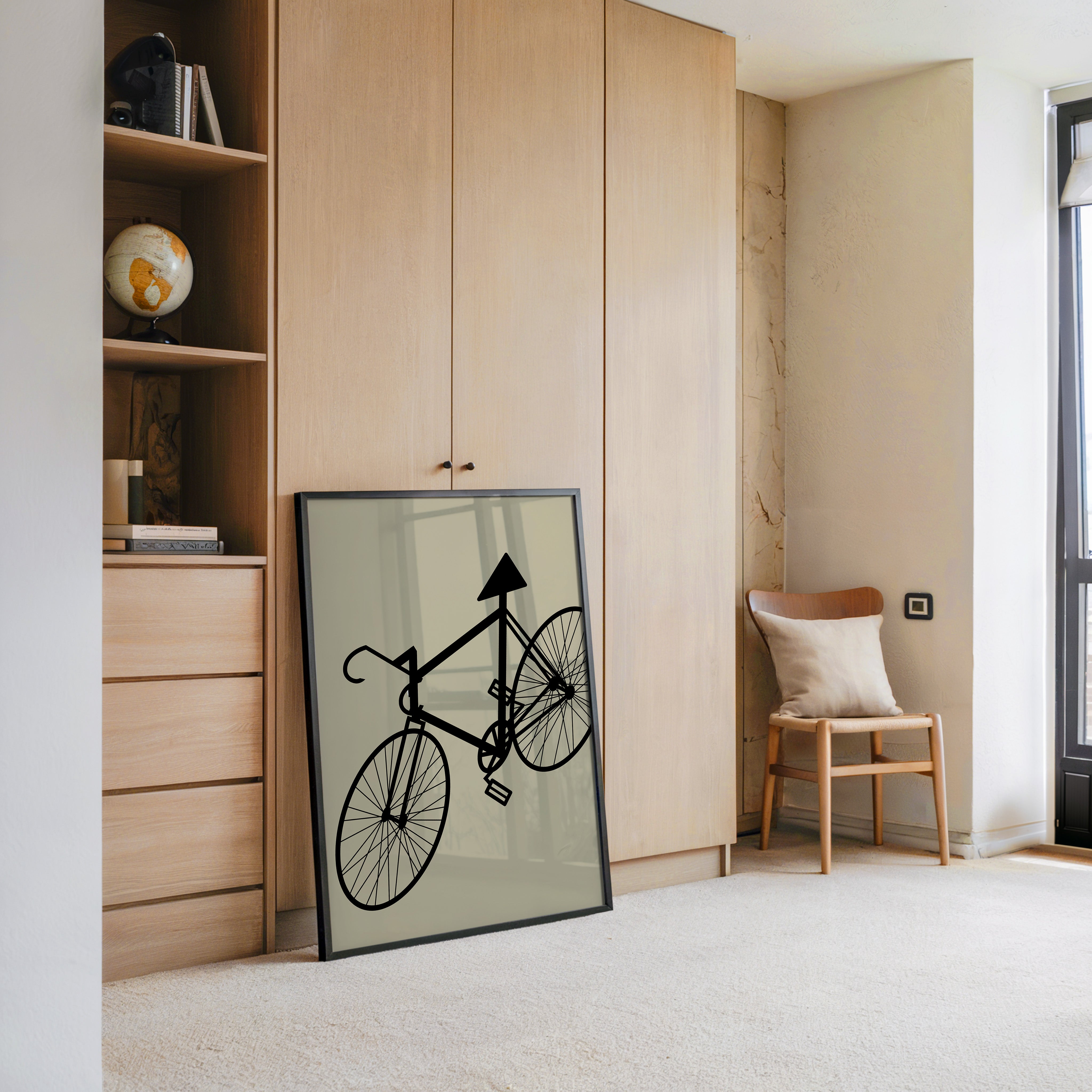 Fahrrad Kunst Silhouette