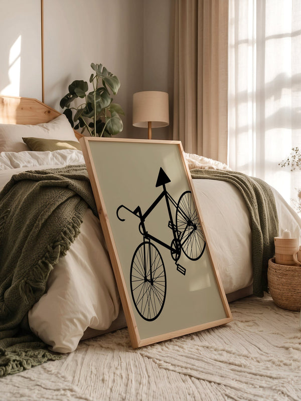 Fahrrad Kunst Silhouette