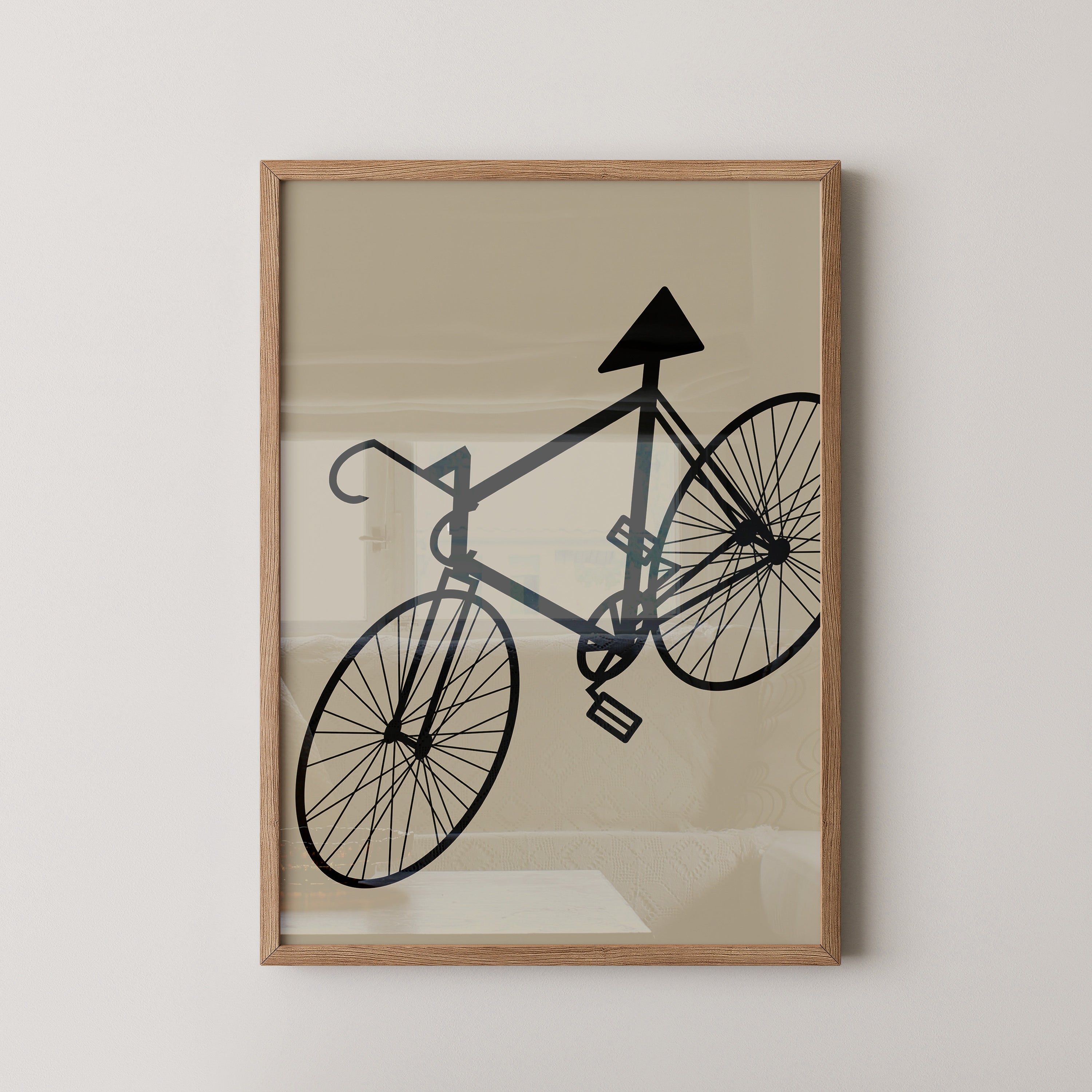 Fahrrad Kunst Silhouette