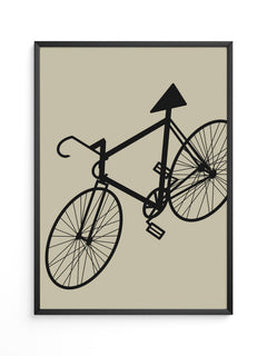 Fahrrad Kunst Silhouette