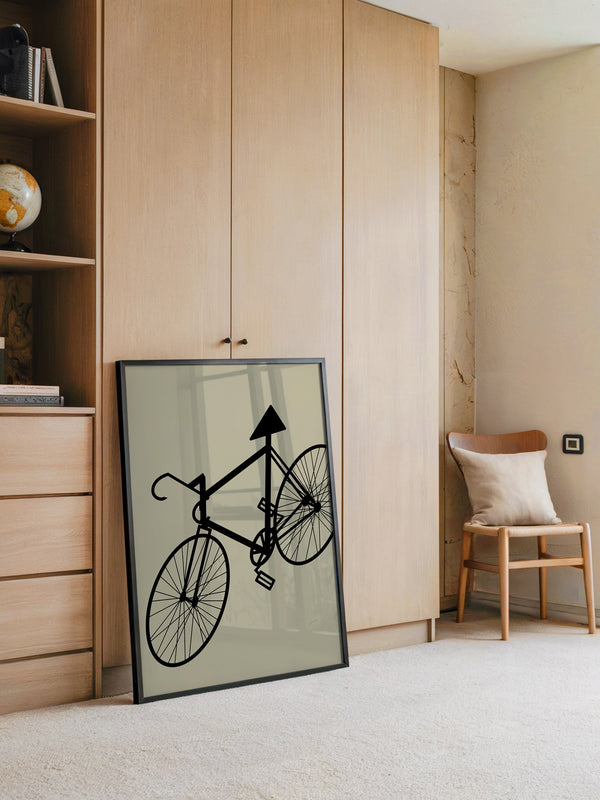 Fahrrad Kunst Silhouette
