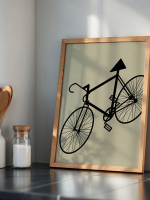 Fahrrad Kunst Silhouette