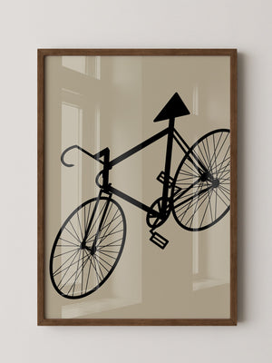 Fahrrad Kunst Silhouette