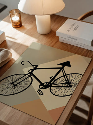 Fahrrad Silhouette geometrisch