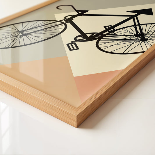 Fahrrad Silhouette geometrisch