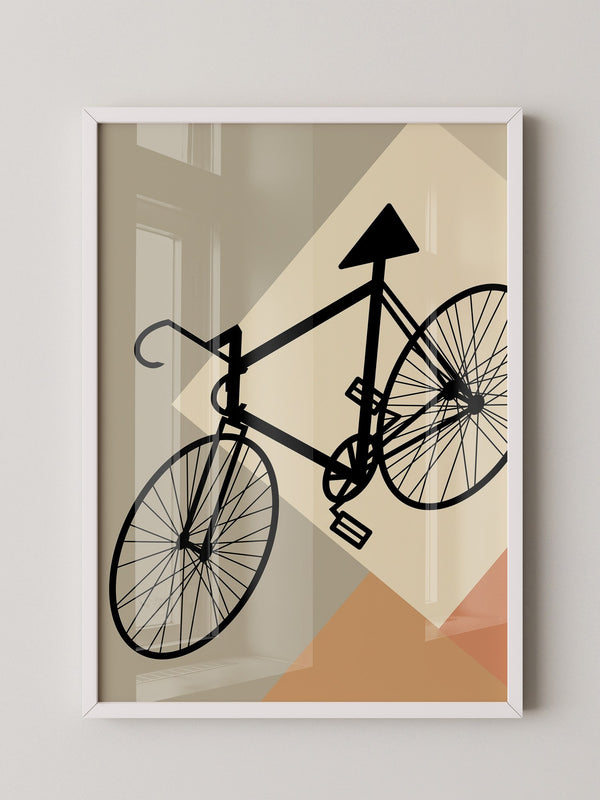 Fahrrad Silhouette geometrisch