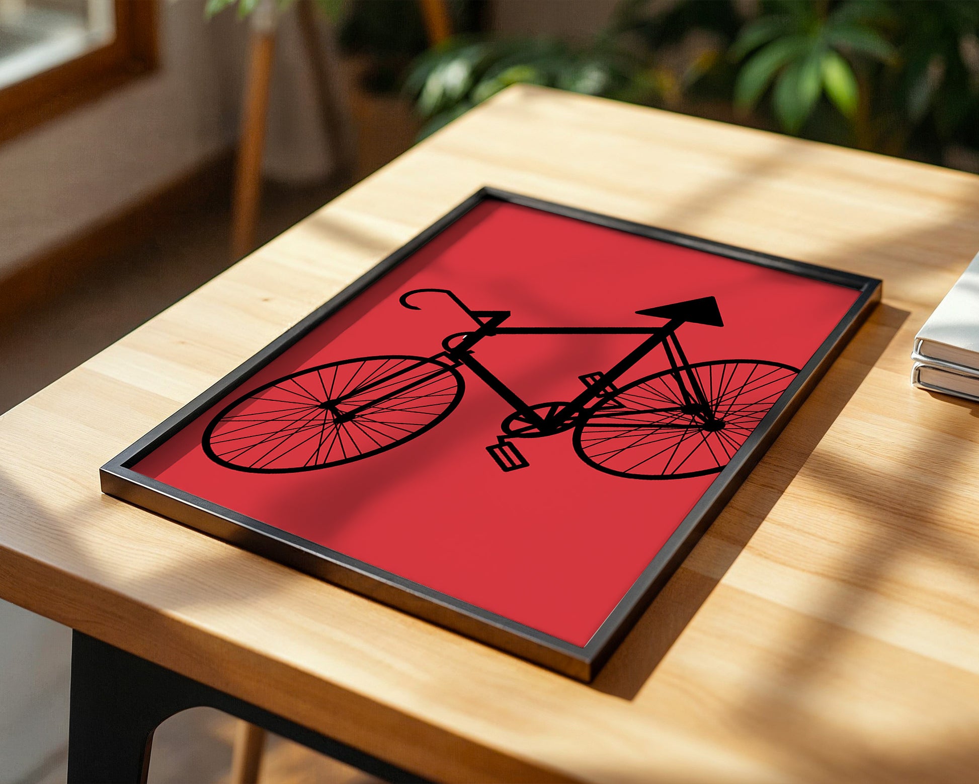 Fahrrad Grafik rot-schwarz