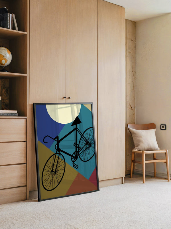 Fahrrad geometrisch bunt