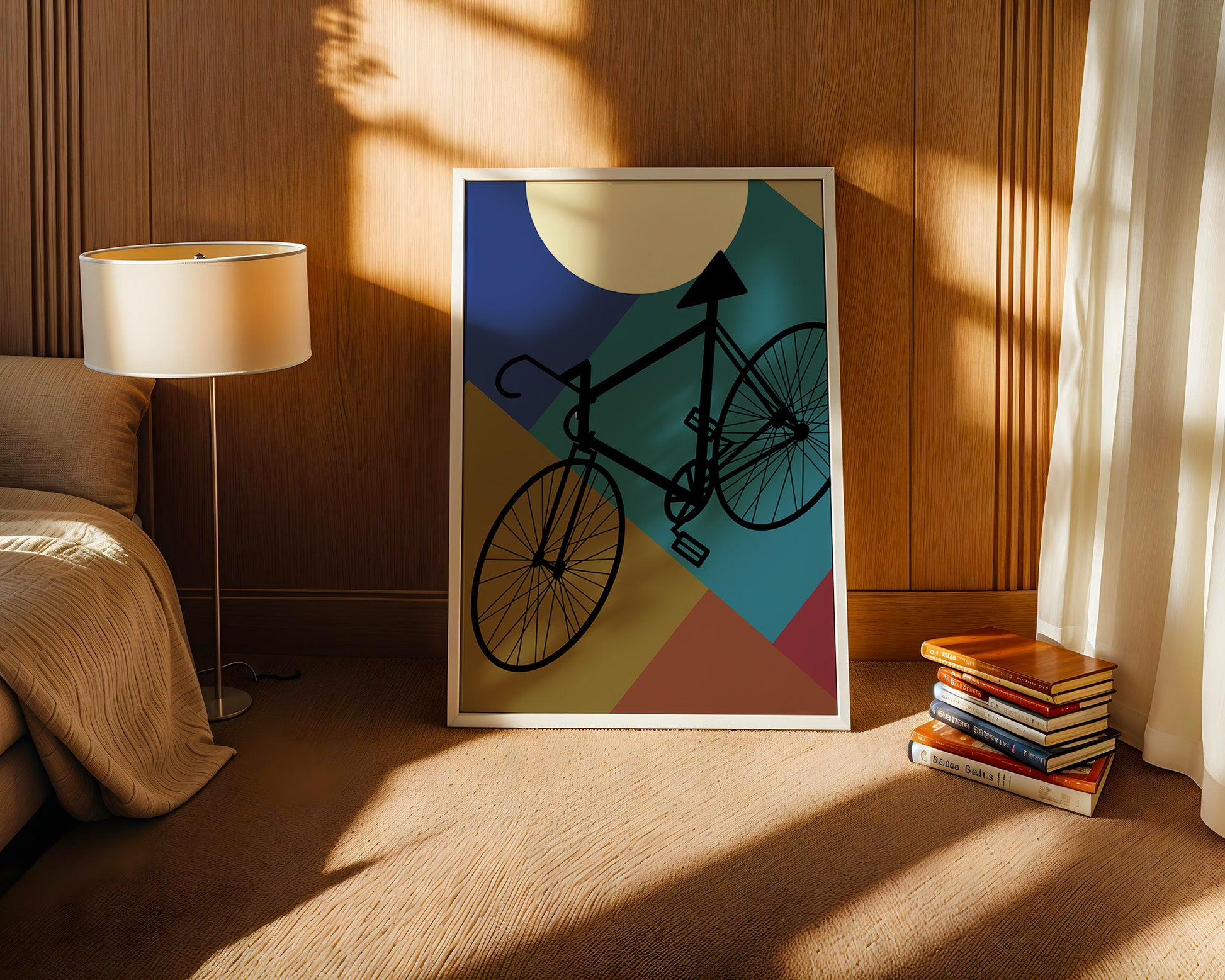 Fahrrad geometrisch bunt