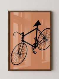 Fahrrad Abstrakt Schatten Braun