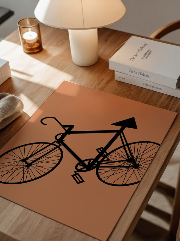 Fahrrad Abstrakt Schatten Braun