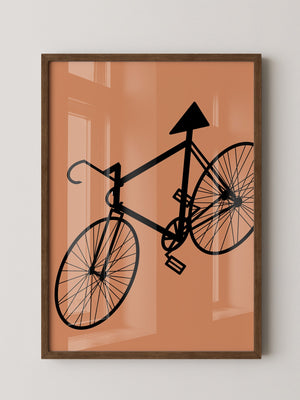 Fahrrad Abstrakt Schatten Braun