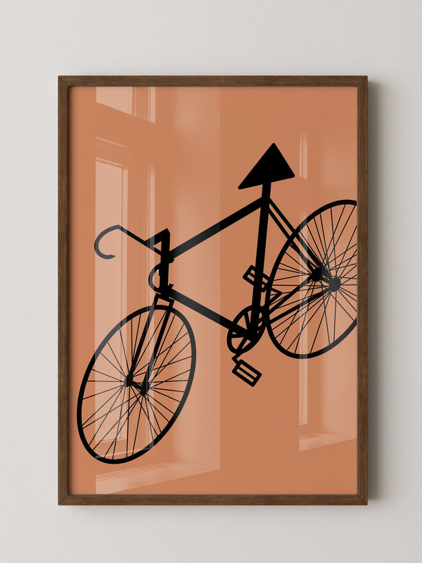 Fahrrad Abstrakt Schatten Braun
