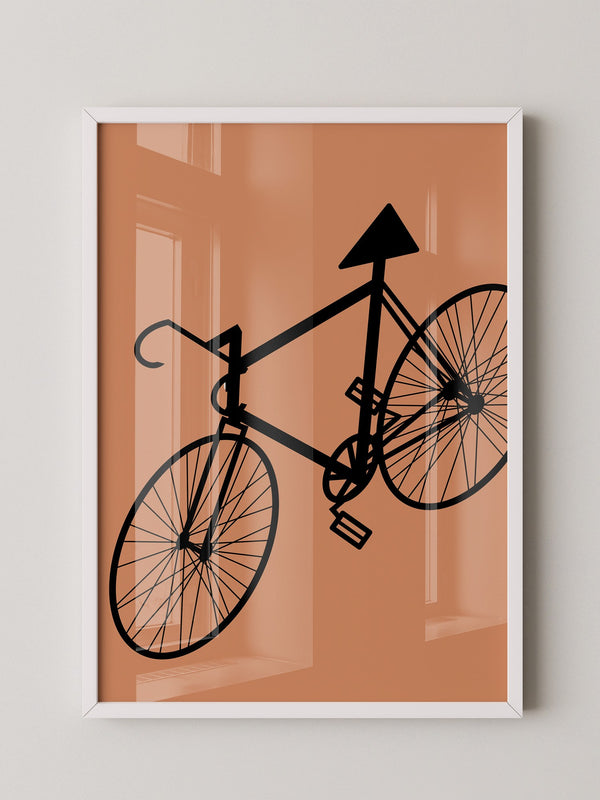 Fahrrad Abstrakt Schatten Braun