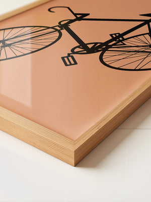 Fahrrad Abstrakt Schatten Braun