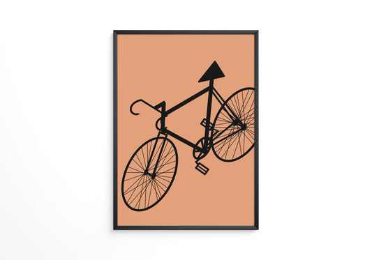 Fahrrad Abstrakt Schatten Braun