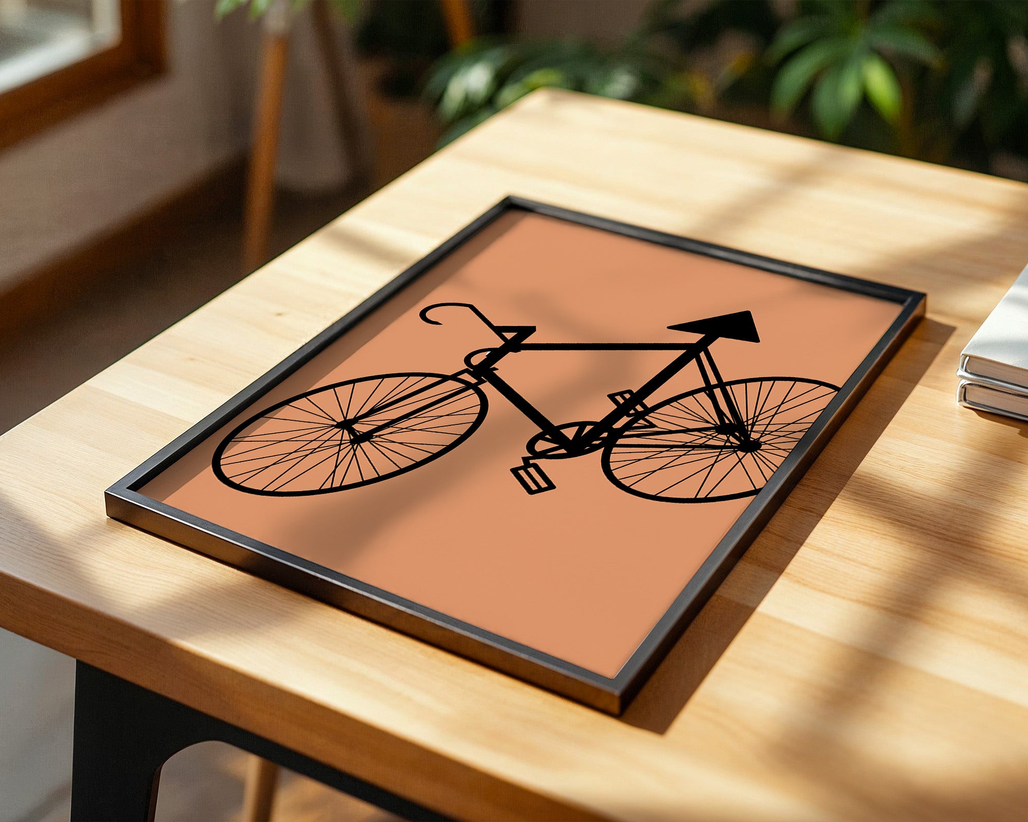 Fahrrad Abstrakt Schatten Braun