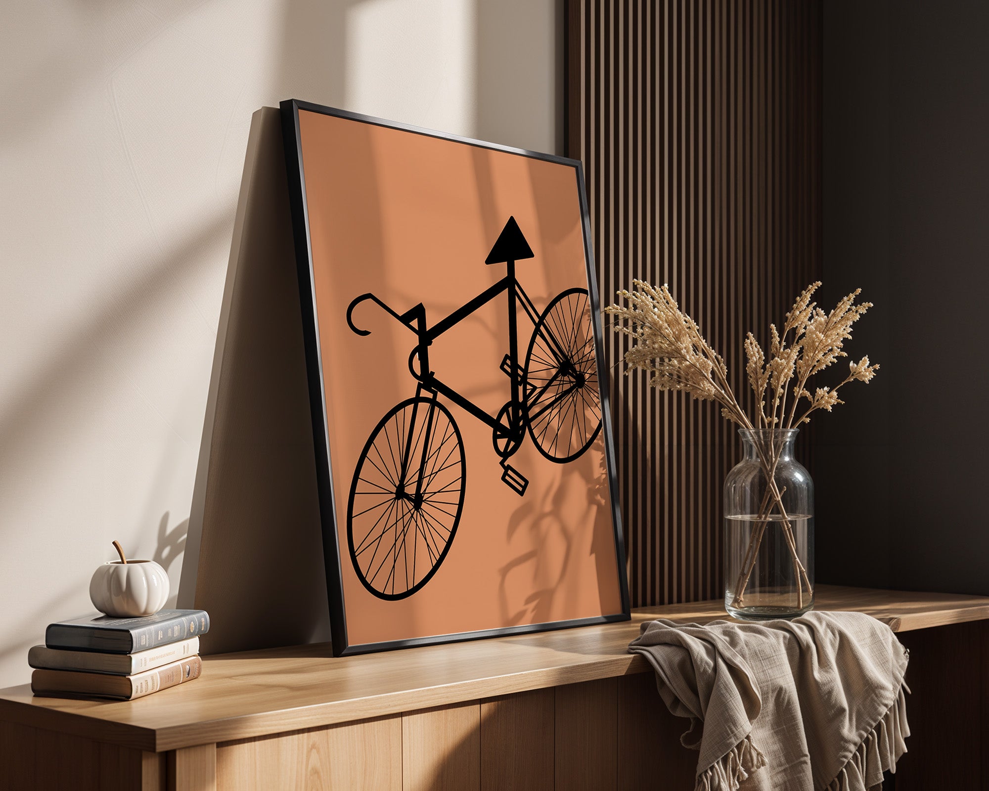 Fahrrad Abstrakt Schatten Braun