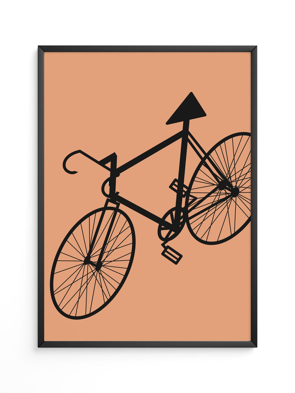 Fahrrad Abstrakt Schatten Braun