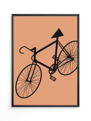 Fahrrad Abstrakt Schatten Braun