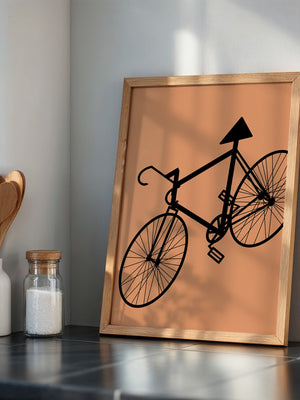 Fahrrad Abstrakt Schatten Braun