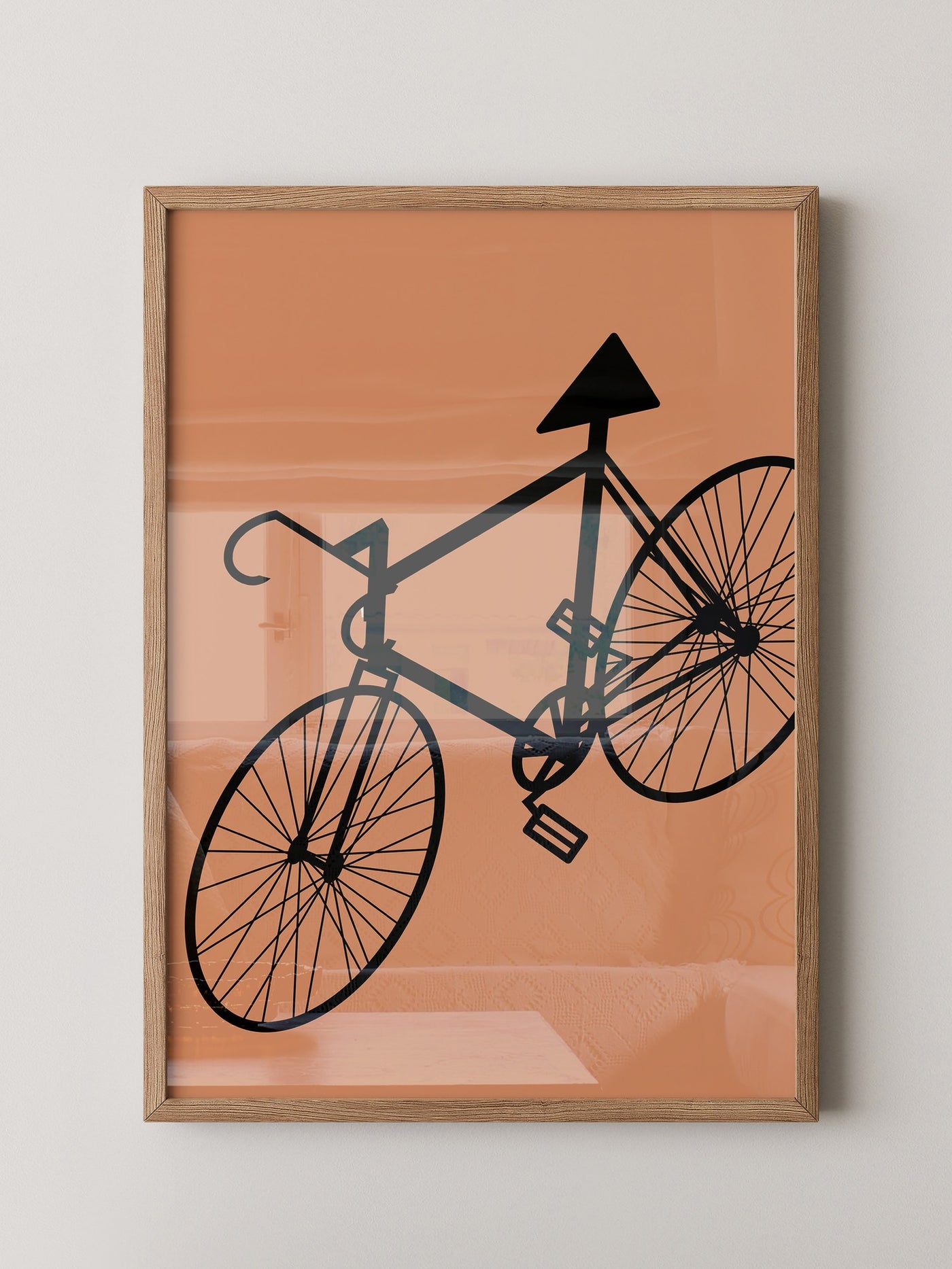 Fahrrad Abstrakt Schatten Braun