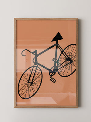 Fahrrad Abstrakt Schatten Braun