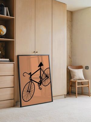 Fahrrad Abstrakt Schatten Braun