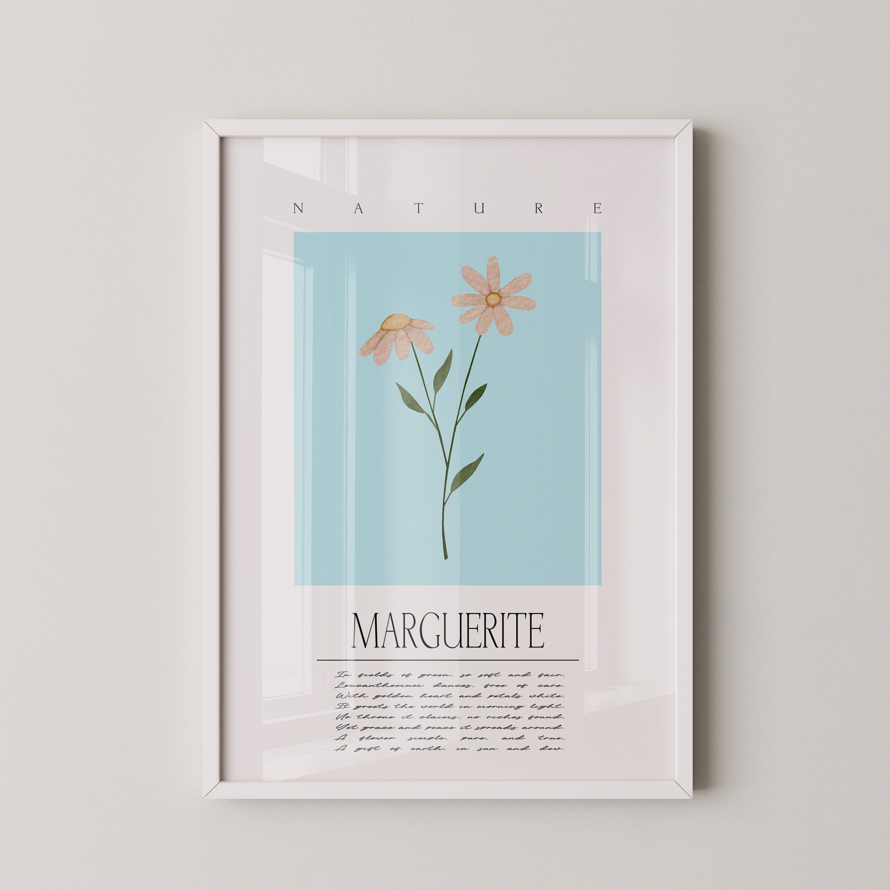 Margueriten Pastell Aquarelloptik