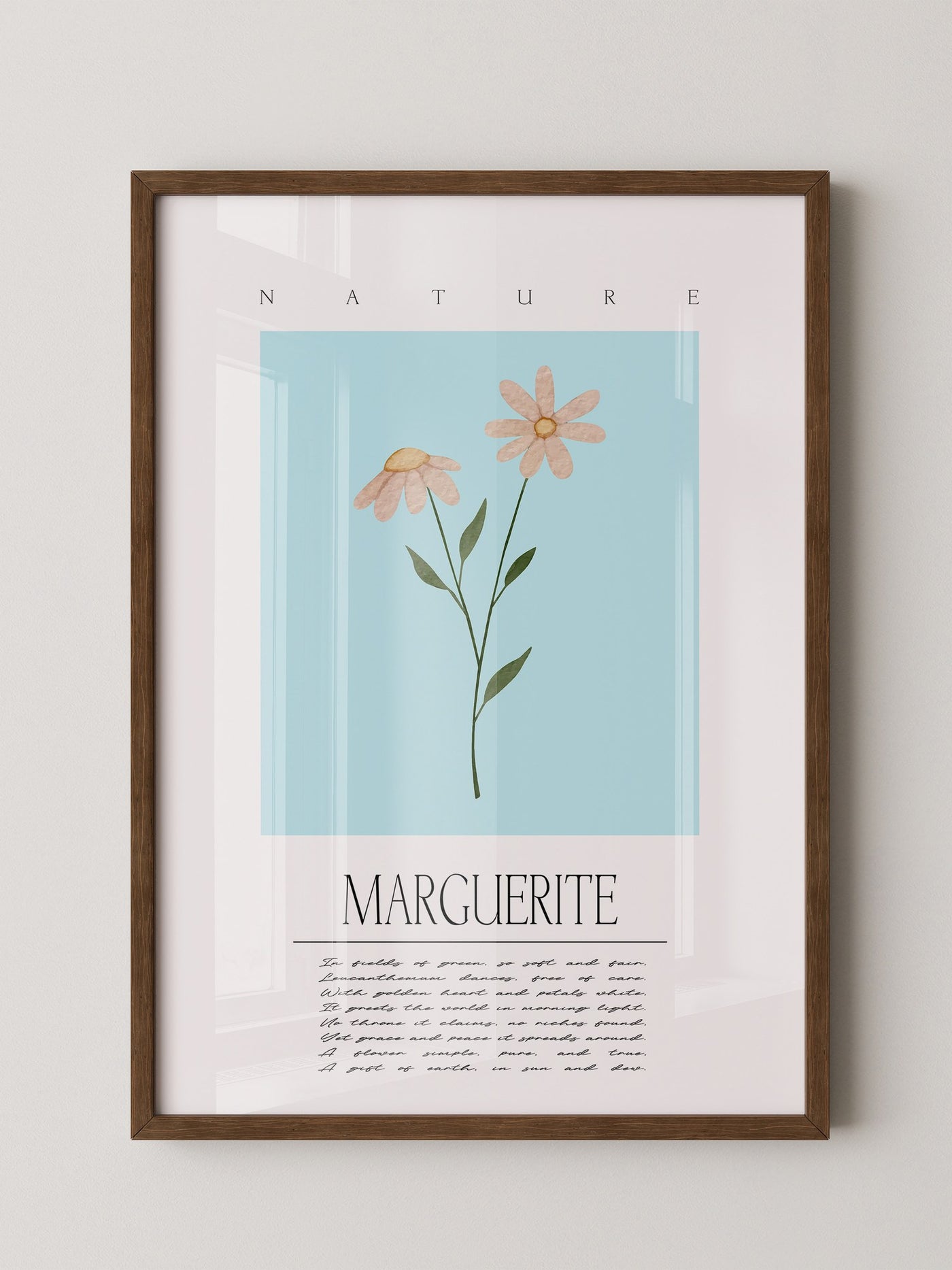 Margueriten Pastell Aquarelloptik
