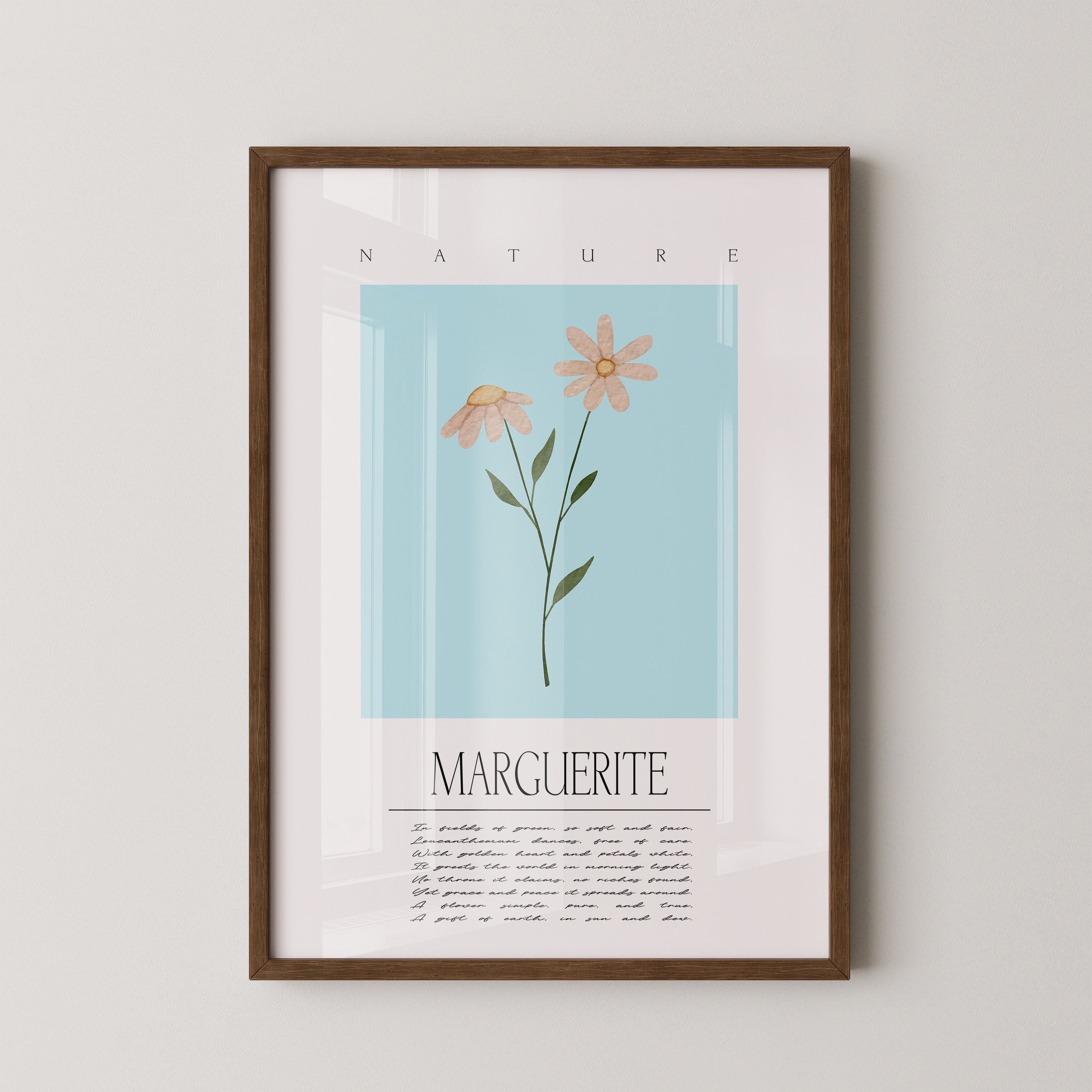 Margueriten Pastell Aquarelloptik