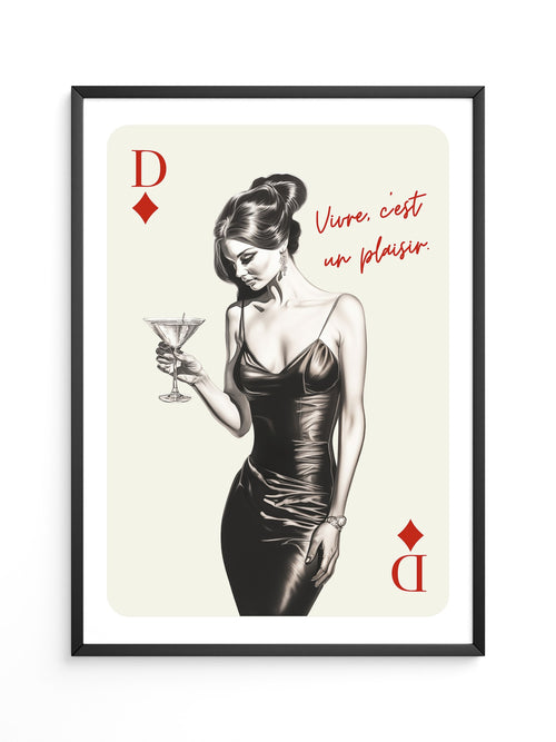 Kartenkönigin Cocktail Glamour