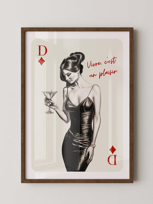 Kartenkönigin Cocktail Glamour