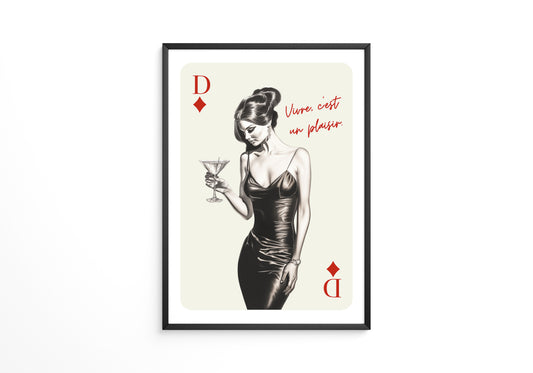 Kartenkönigin Cocktail Glamour