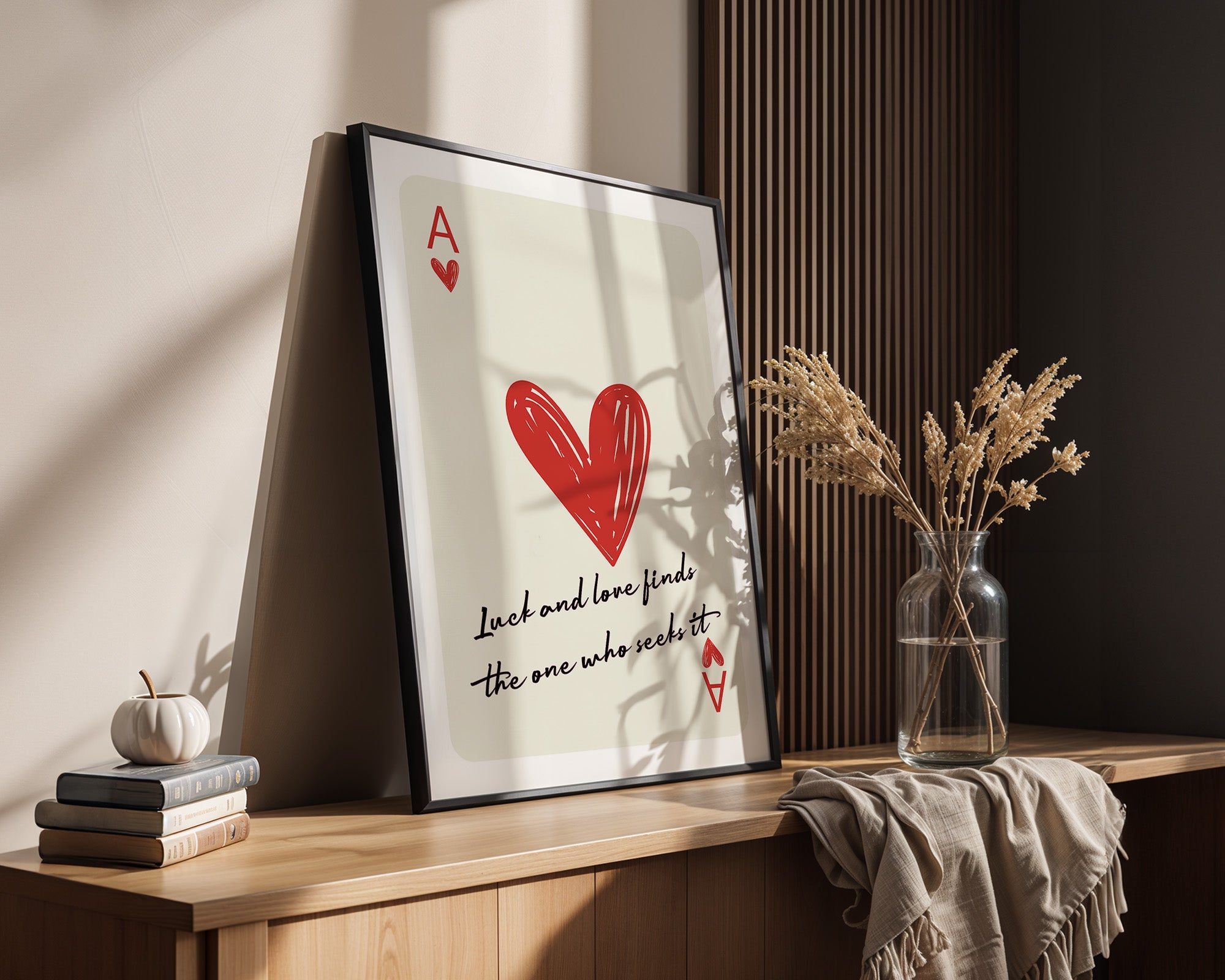 Herz Ass Karte Zeichnung