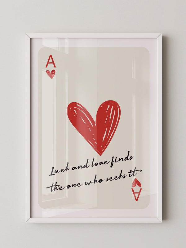 Herz Ass Karte Zeichnung