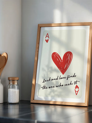 Herz Ass Karte Zeichnung