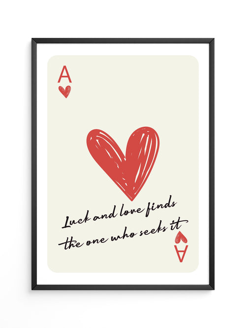 Herz Ass Karte Zeichnung
