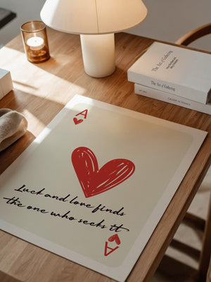 Herz Ass Karte Zeichnung